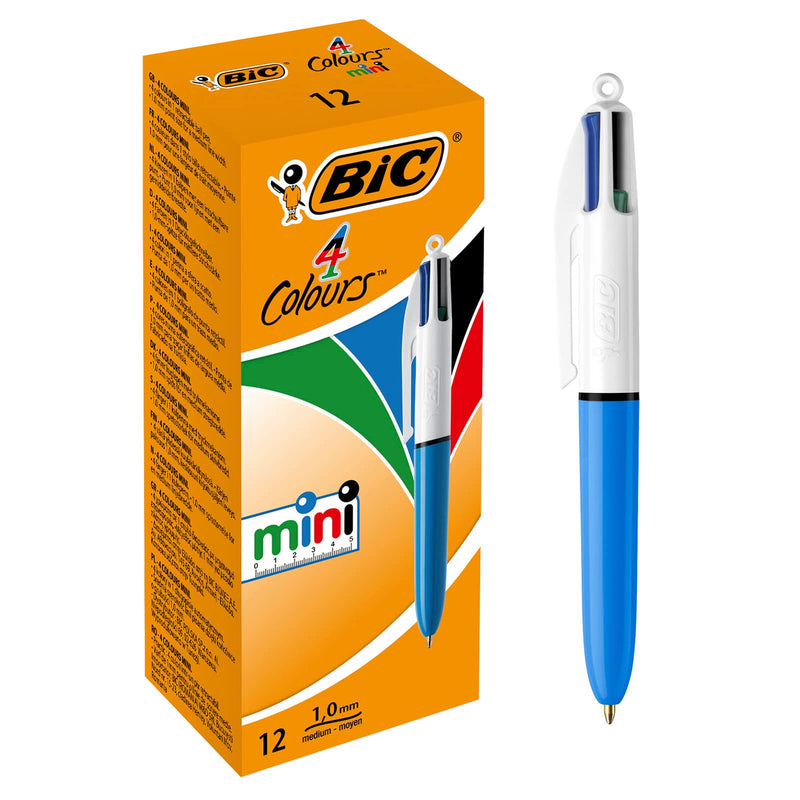 BIC 4 Colours Mini Ballpoint Pens 12 Box