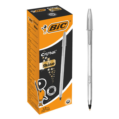 BIC Cristal Celebrate Ballpoint Pen - Black (Pack of 20
