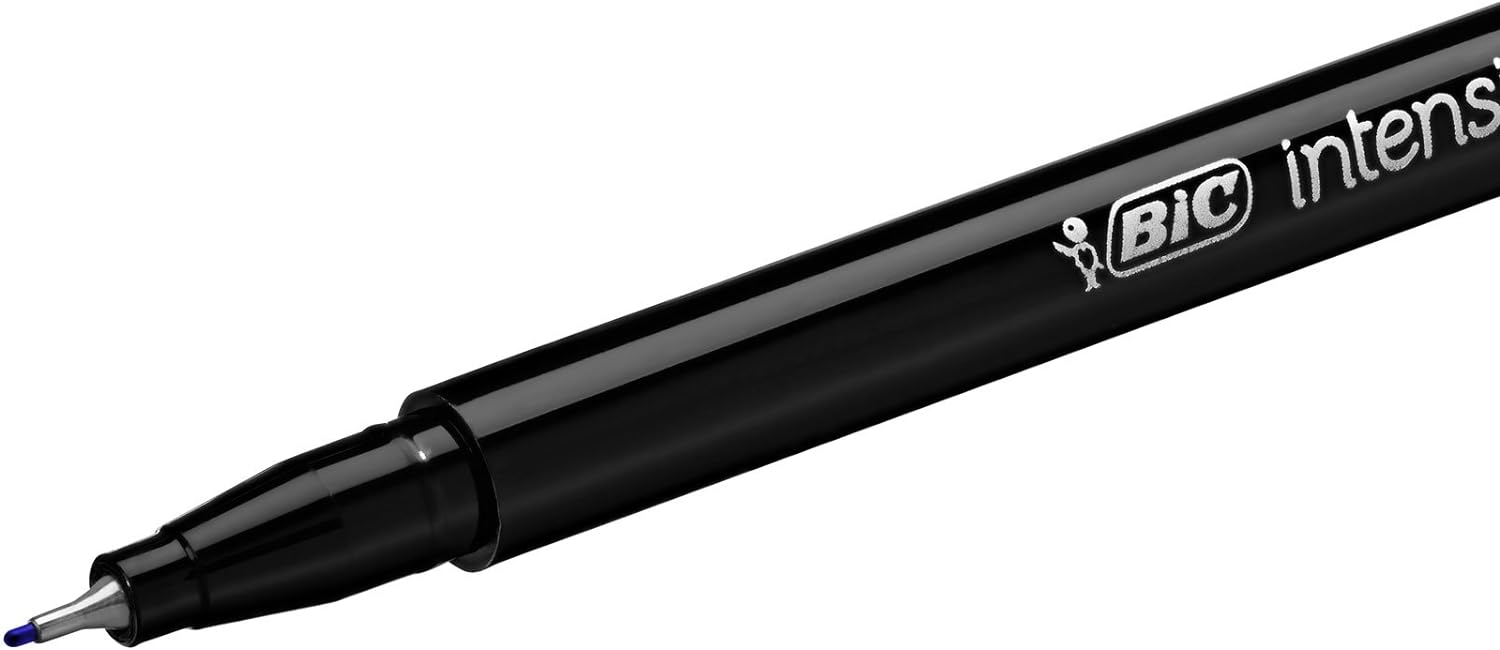 Bic Intensity 0.4 mm Fine Point Writing Felt Tip Pens (Pack of 12) 12