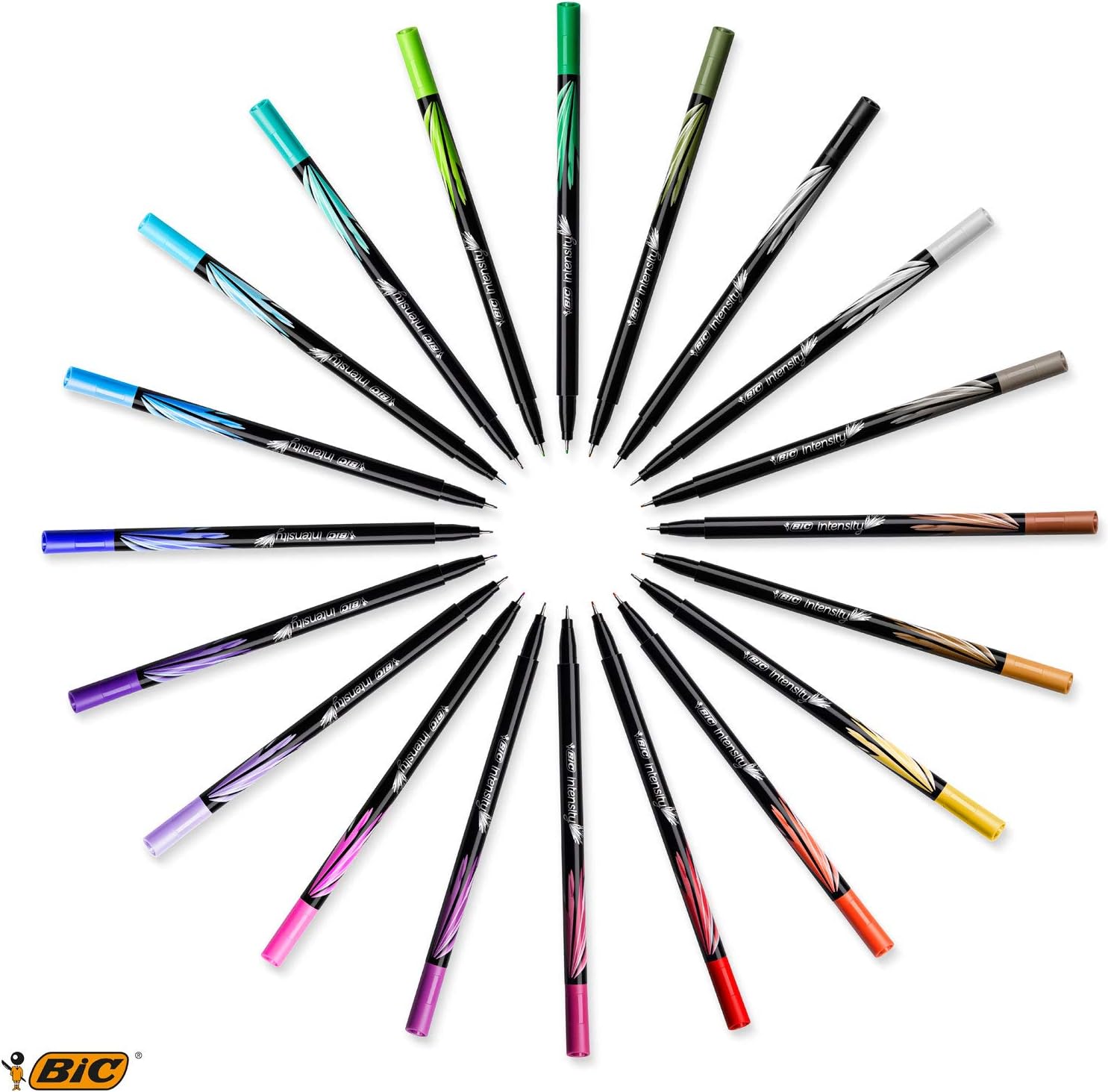 Bic Intensity 0.4 mm Fine Point Writing Felt Tip Pens (Pack of 12) 12
