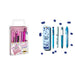 BIC Pink & Purple Set - 1 Pencil Case, 2 Ball Pens/1 Erasable Gel Pen/1 Graphite Pencil with Eraser/1 Writing Felt Pen/3 Permanent Markers/1 Mechanical Pencil
