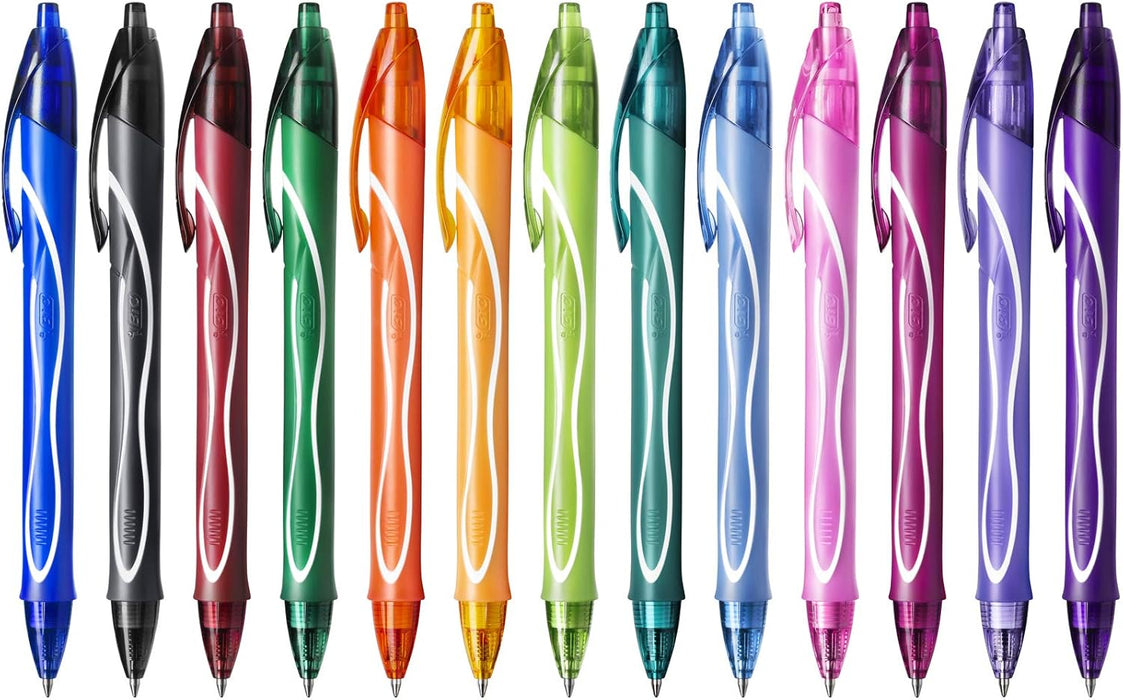 Bic Ball Gel Pens, 900 x 600 mm, Pack of 30, Multi-Colour