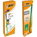 BIC Matic Fun 0.7mm Mechanical Pencils - Assorted Colours, Box of 12,Yellow,Blue,Green,White