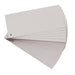 Exacompta - Ref 13485B - Forever Collection - Recycled Punched Card Dividers - 105 x 240mm, Pre-Punched for Folders or Files, Plain Recycled 180gsm Card - Grey (100 Pack