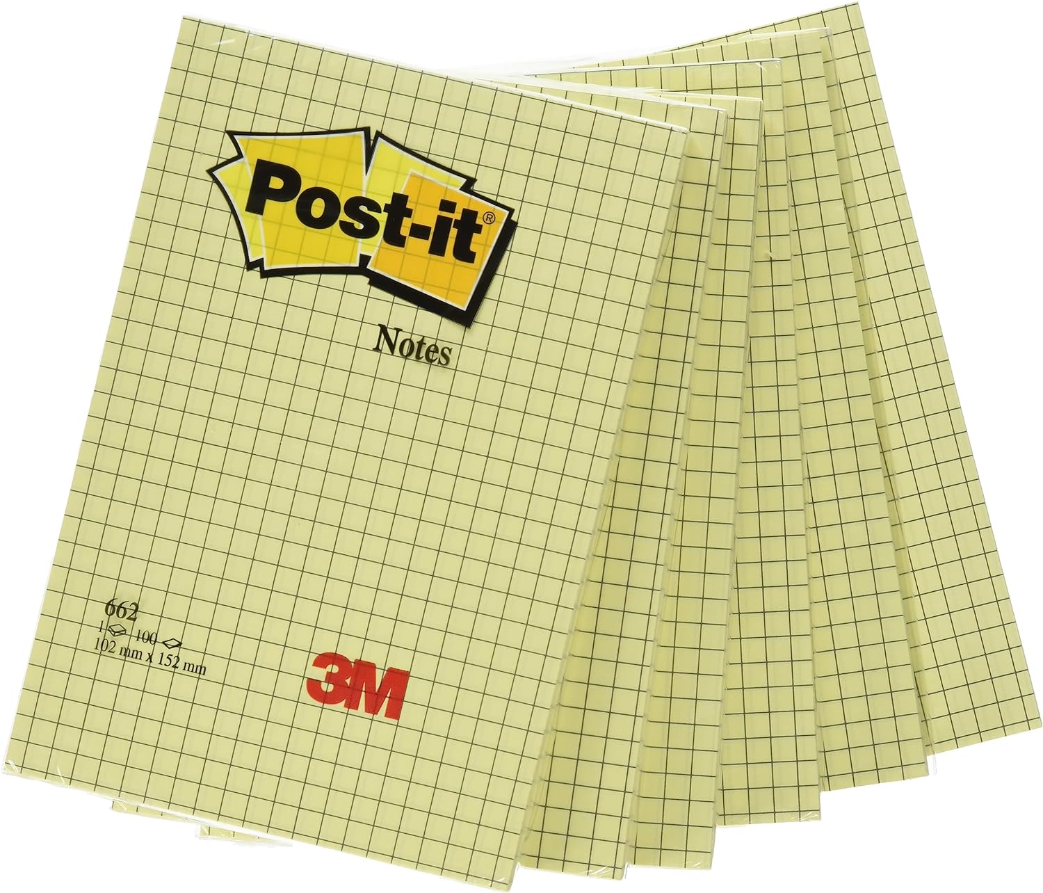 Post-it Notas Canary Yellow - Paquete de 18 Blocs + 6 GRATIS, 100 Hojas por Bloc (76 mm x 76 mm) Color Amarillo - Notas Autoadhesivas para Listas de Tareas y Recordatorios