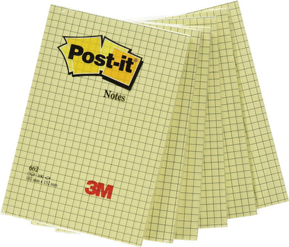 Post-it Notas Canary Yellow - Paquete de 18 Blocs + 6 GRATIS, 100 Hojas por Bloc (76 mm x 76 mm) Color Amarillo - Notas Autoadhesivas para Listas de Tareas y Recordatorios