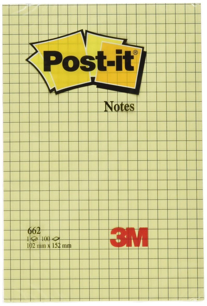 Post-it Notas Canary Yellow - Paquete de 18 Blocs + 6 GRATIS, 100 Hojas por Bloc (76 mm x 76 mm) Color Amarillo - Notas Autoadhesivas para Listas de Tareas y Recordatorios