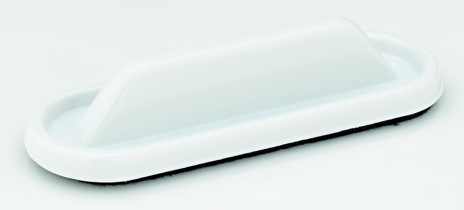 Nobo Compact Magnetic Drywipe Eraser for Whiteboards, White, 8554100