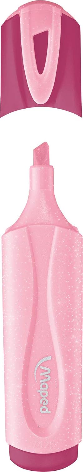 Maped Pastel Glitter Highlighter Pens (Pack of 2 - Assorted Colours