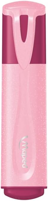 Maped Pastel Glitter Highlighters (Pack of 4 Assorted Pastel Colours