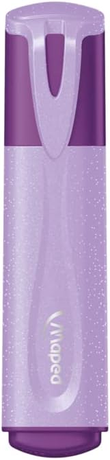 Maped Pastel Glitter Highlighters (Pack of 4 Assorted Pastel Colours