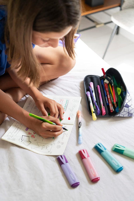 Maped Pastel Glitter Highlighters (Pack of 4 Assorted Pastel Colours