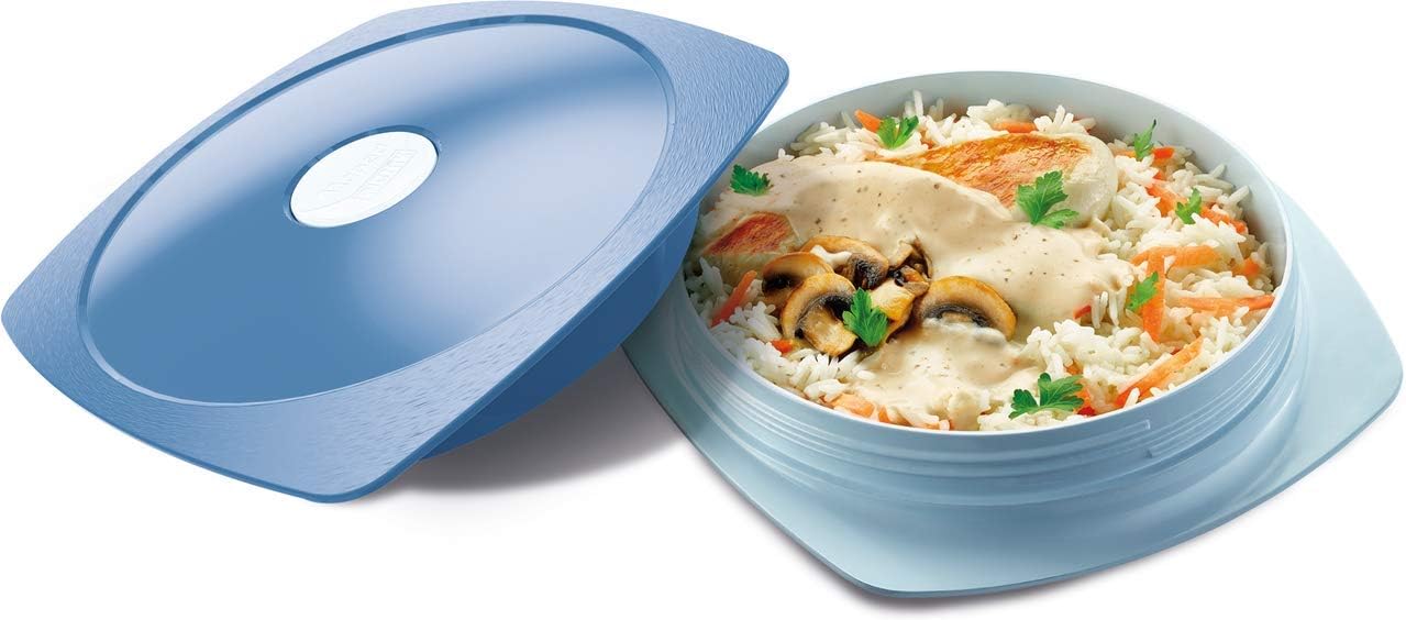 Maped Picnik Concept Adult Leakproof Lunch Plate, One Size, Storm Blue Storm Blue Plate