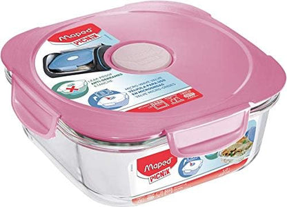 Maped Picnik Adult Glass Lunch Box and Oven Dish (Pink), 870501