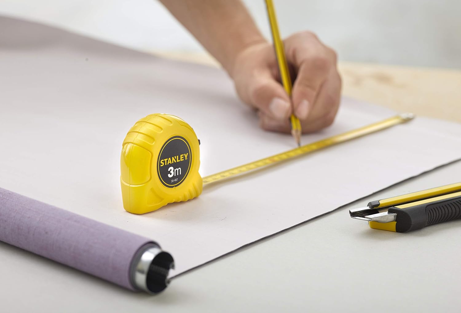 Stanley 0-30-487 Tape Measure, Yellow/Black