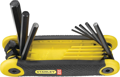 Stanley 2-69-264 Metric Folding Key-Set (8-piece), Silver Set of 8 Metric (1.5-8mm