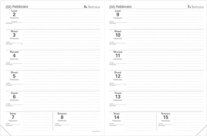 Quo Vadis 62604120MQ Year 2020 Teacher's Agenda IT Club - 21x27cm - 2 Weeks on 2 Pages - August/Lugl
