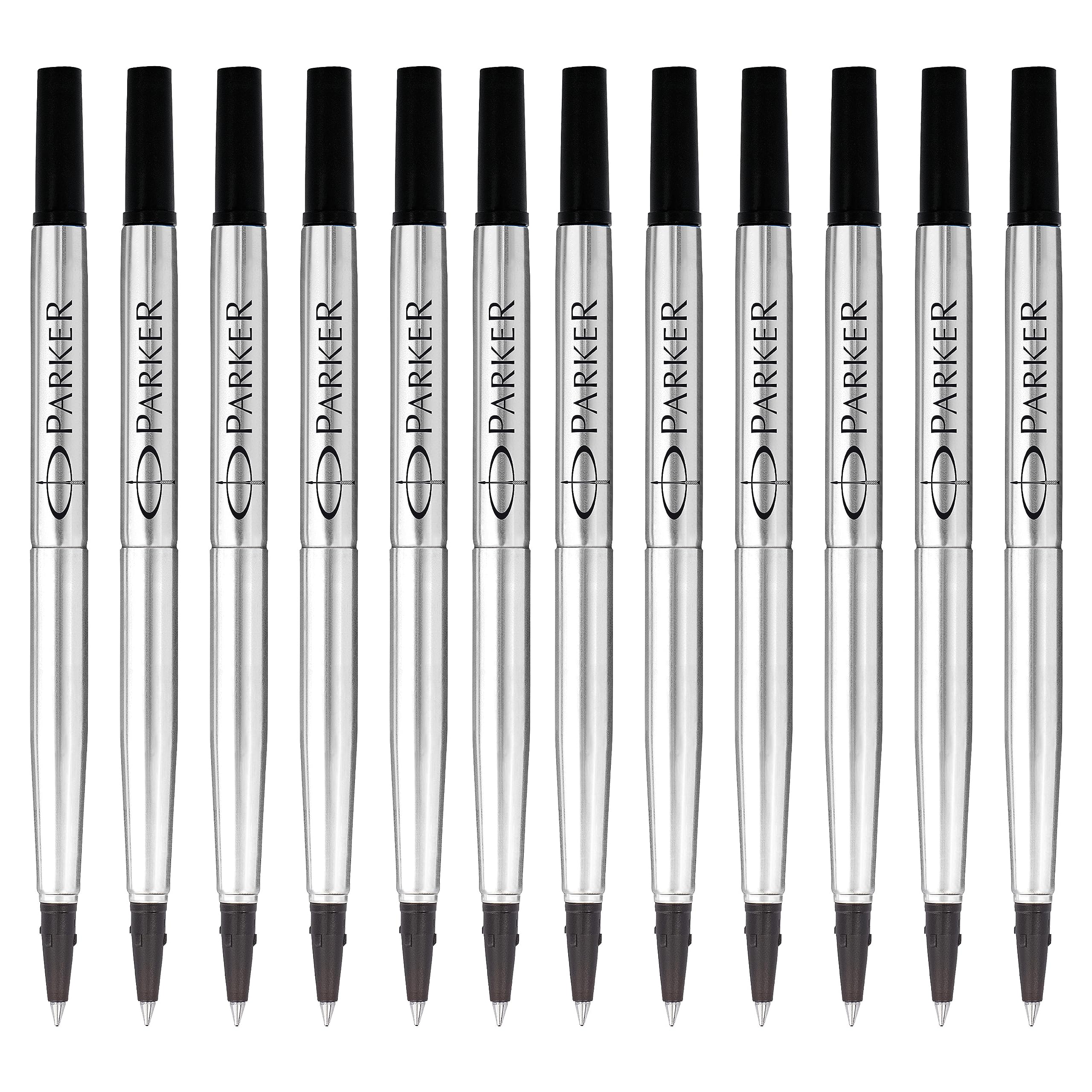 Parker Rollerball Pen Ink Refill | Fine | Black QUINK Ink | 1 Countaa