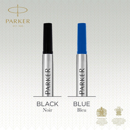 Parker Rollerball Pen Ink Refill | Fine | Black QUINK Ink | 1 Countaa