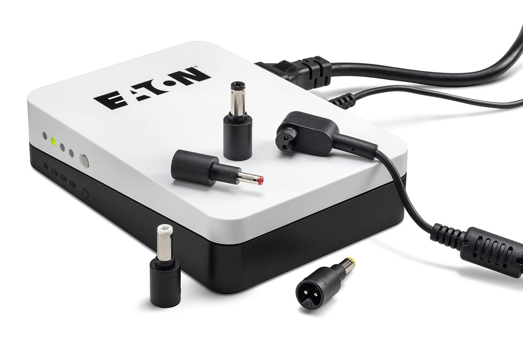 Eaton 3S Mini UPS 36W 9/12/15/19 Volt DC - Ideal for Protecting Internet Routers (e.g. FRITZ!Box), IP Cameras, Home Assistants and Smart Home Controllers - White & Black