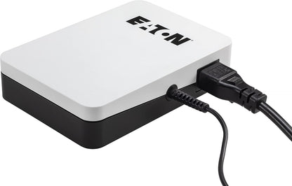 Eaton 3S Mini UPS 36W 9/12/15/19 Volt DC - Ideal for Protecting Internet Routers (e.g. FRITZ!Box), IP Cameras, Home Assistants and Smart Home Controllers - White & Black