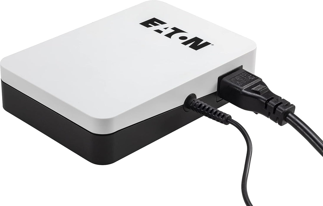 Eaton 3S Mini UPS 36W 9/12/15/19 Volt DC - Ideal for Protecting Internet Routers (e.g. FRITZ!Box), IP Cameras, Home Assistants and Smart Home Controllers - White & Black