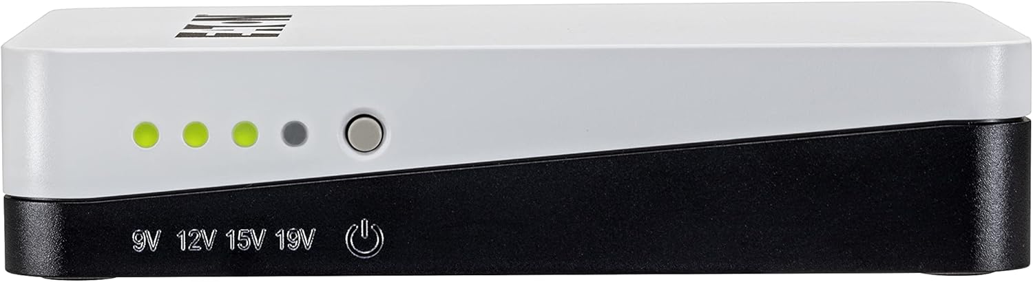 Eaton 3S Mini UPS 36W 9/12/15/19 Volt DC - Ideal for Protecting Internet Routers (e.g. FRITZ!Box), IP Cameras, Home Assistants and Smart Home Controllers - White & Black