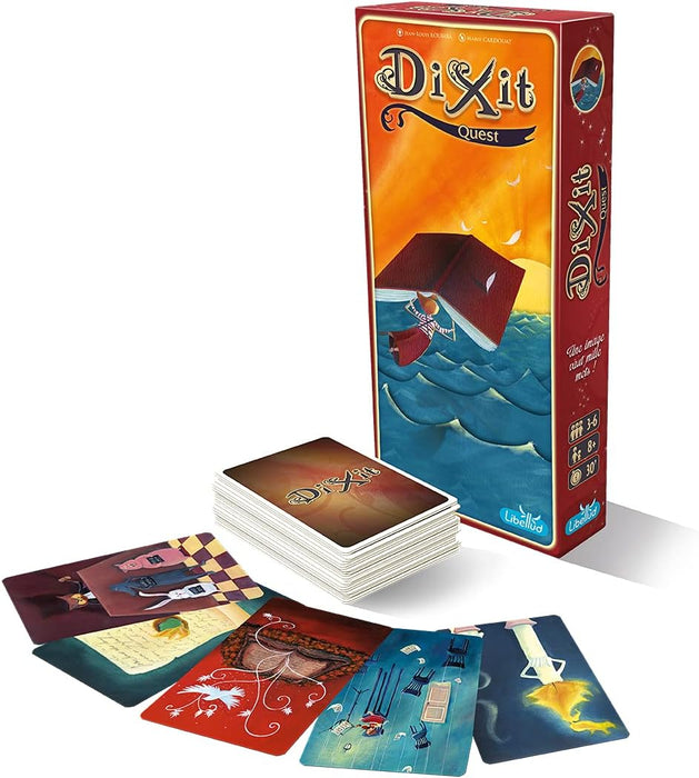 Asmodee - Dixit 2 Quest - Juego de Mesa - Edición Italiana - Juego de Cartas - Modelo n. DIX02IT