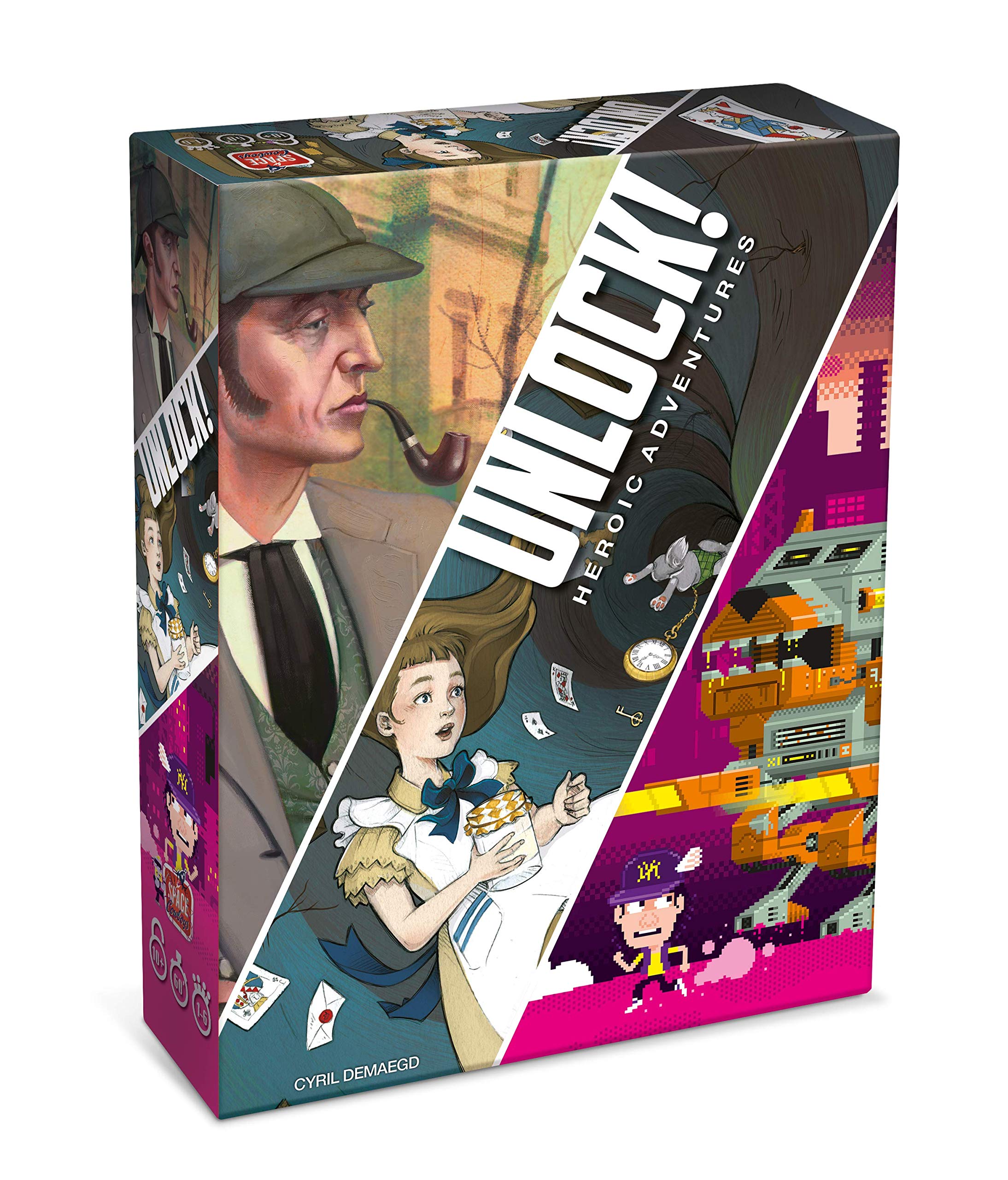 Asmodee Scunl05It Unlock Heroic Adventures Board Game Edition In Italian, multi-coloured