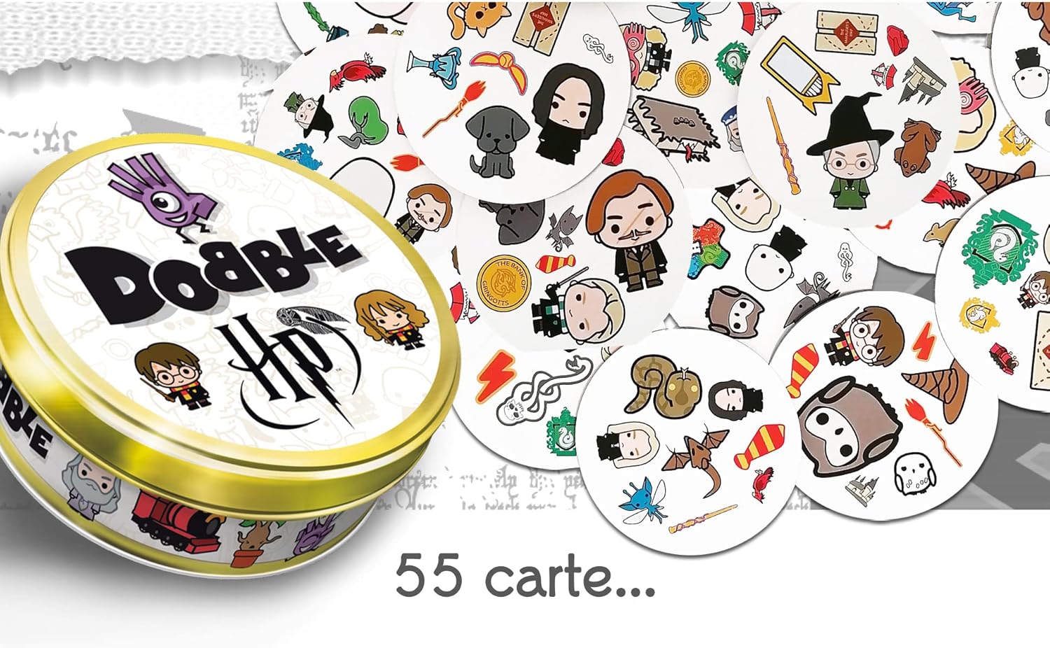 Asmodee 8243 Harry Potter Dobble Board Game - Italian Language Single Single