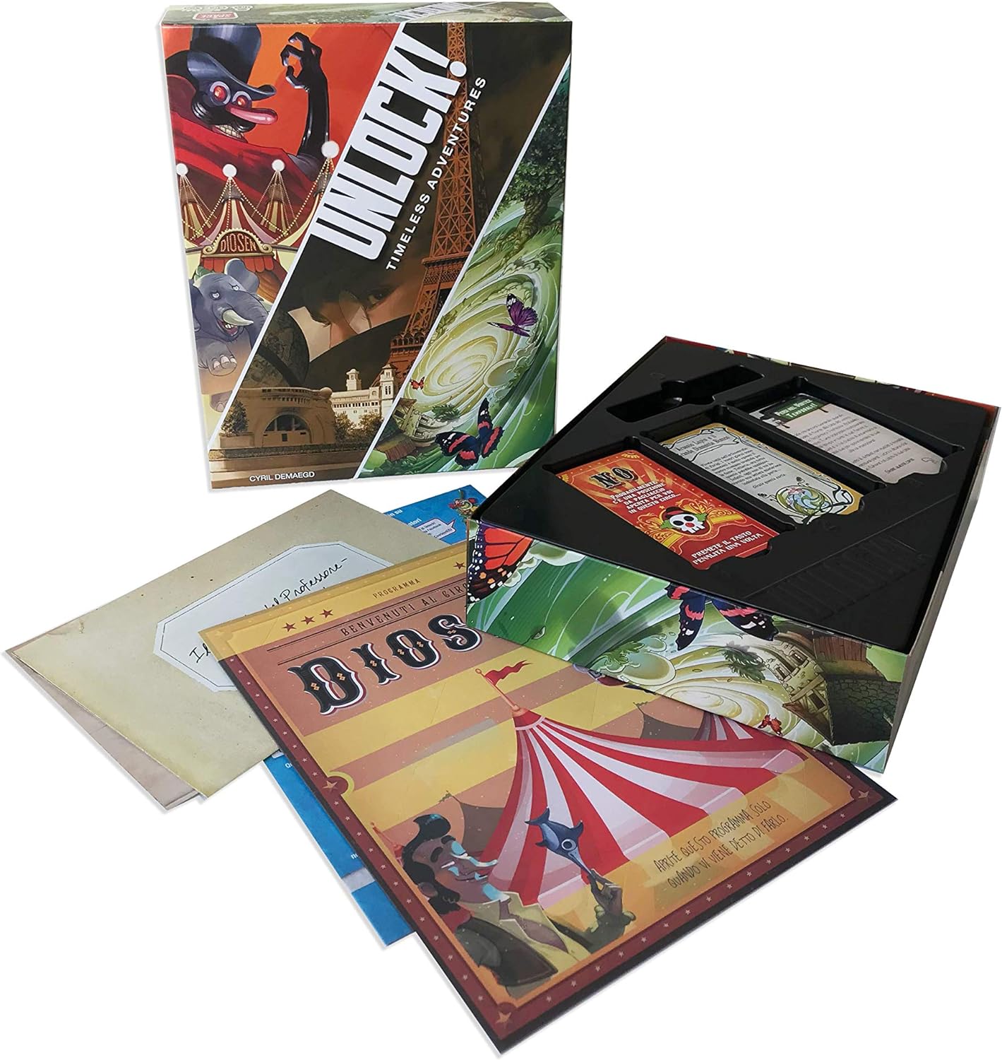 Asmodee Italia- Unlock Timeless Adventures Escape Room from Table Edition Entirely in Italian, Colour, 8985 Unlock! Timeless Adventures