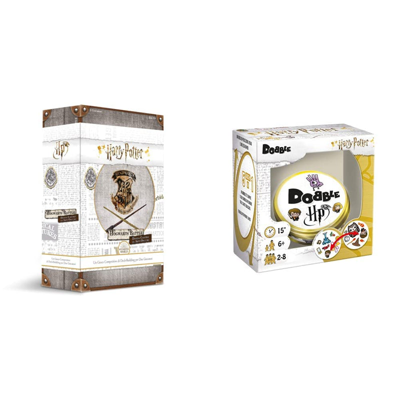Asmodee, Harry Potter Hogwarts Battle, Difesa Contro le Arti Oscure, Gioco da Tavolo, 8136 & Harry Potter Dobble Gioco da Tavolo, Edizione in Italiano, 8243