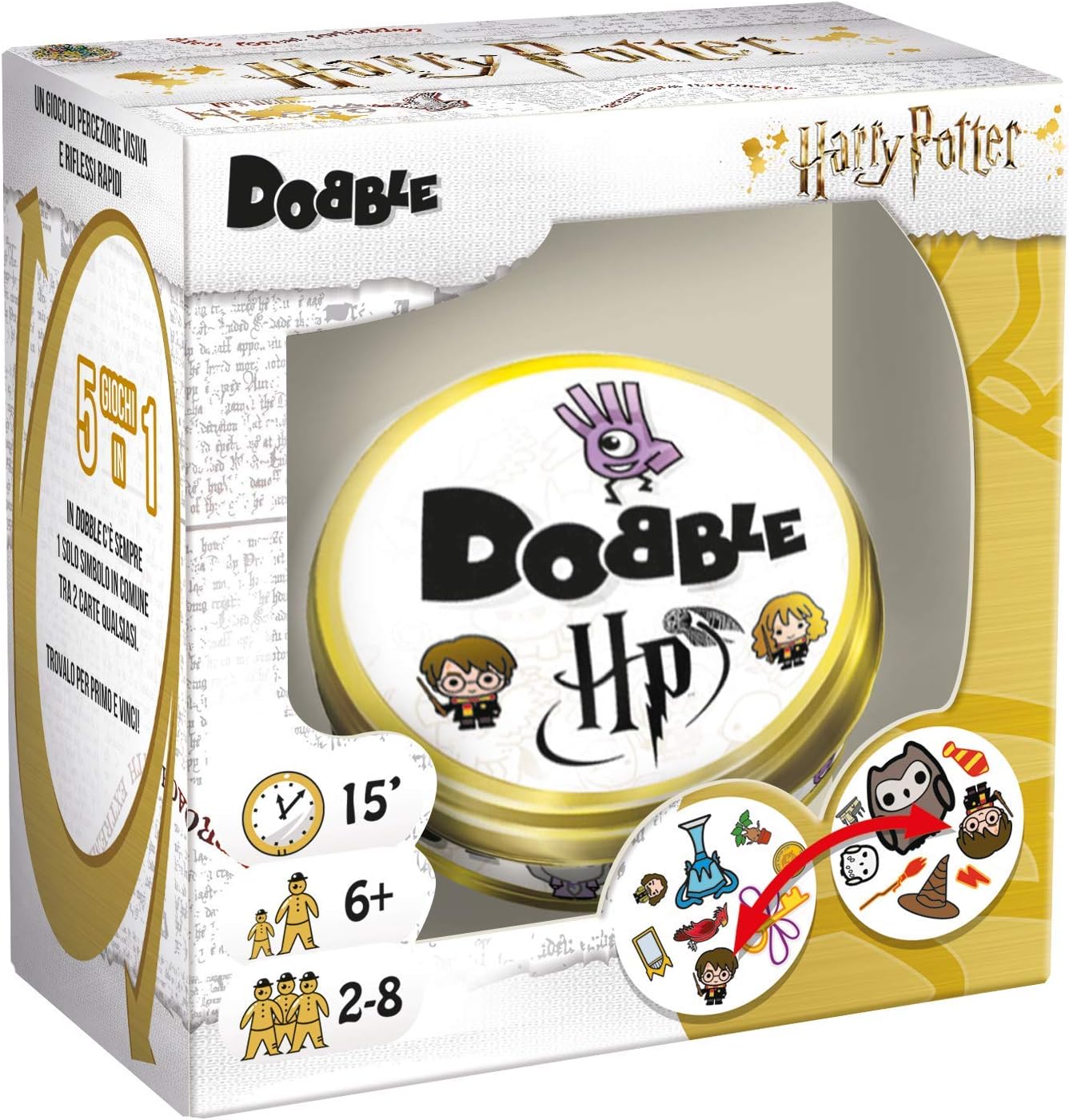 Asmodee, Harry Potter Hogwarts Battle, Difesa Contro le Arti Oscure, Gioco da Tavolo, 8136 & Harry Potter Dobble Gioco da Tavolo, Edizione in Italiano, 8243