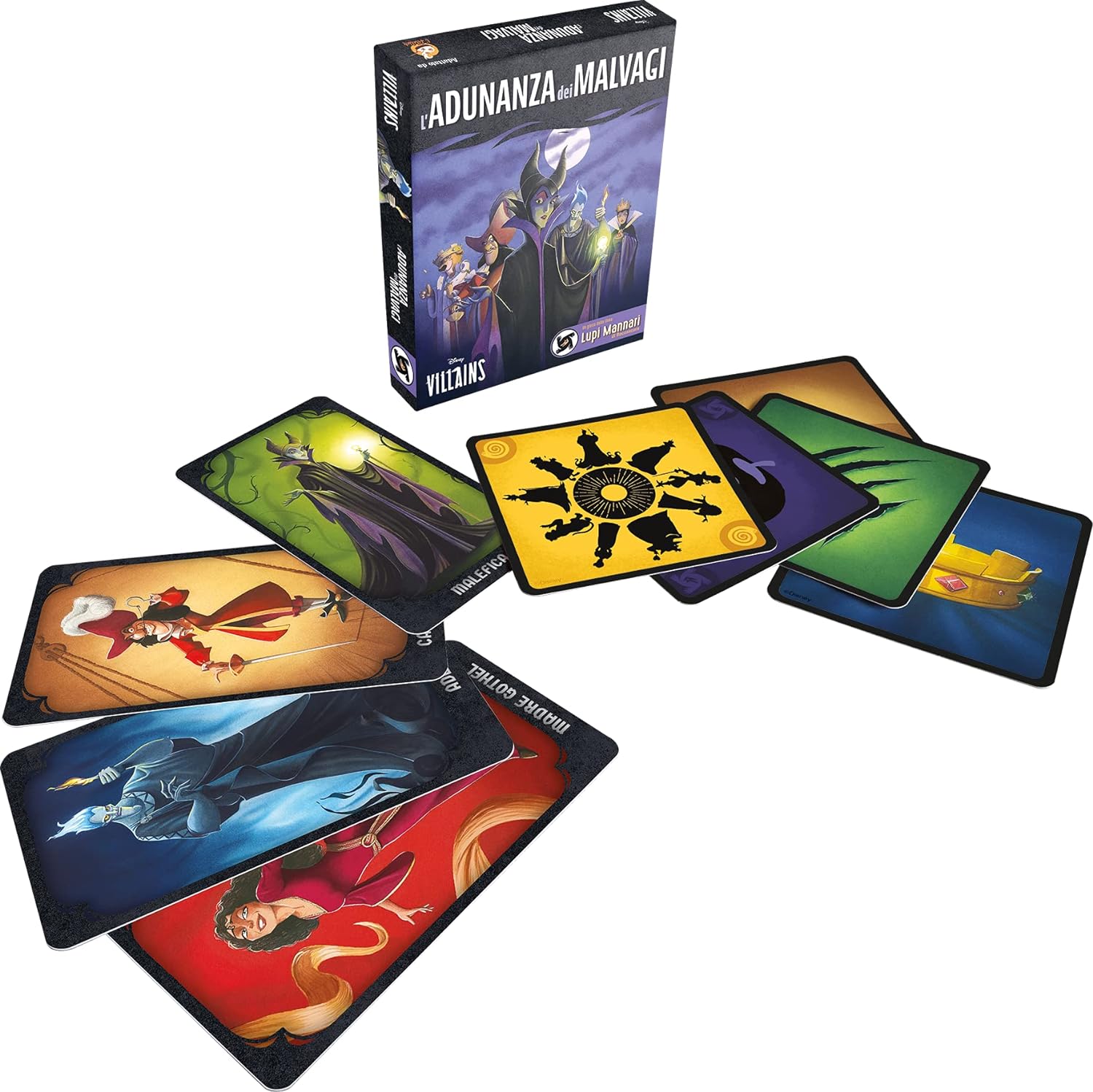 Asmodee - Disney Villains: Meeting of the Evil - Board Game, 6-12 Players, 10+ Years, English Edition