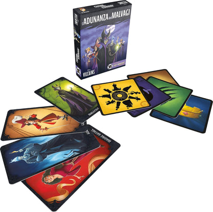 Asmodee - Disney Villains: Meeting of the Evil - Board Game, 6-12 Players, 10+ Years, English Edition