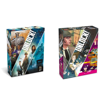 Asmodee Unlock!, Game Adventures, Board Game with App, Escape Room, 1-6 Players, 10+ Years, Italian Edition