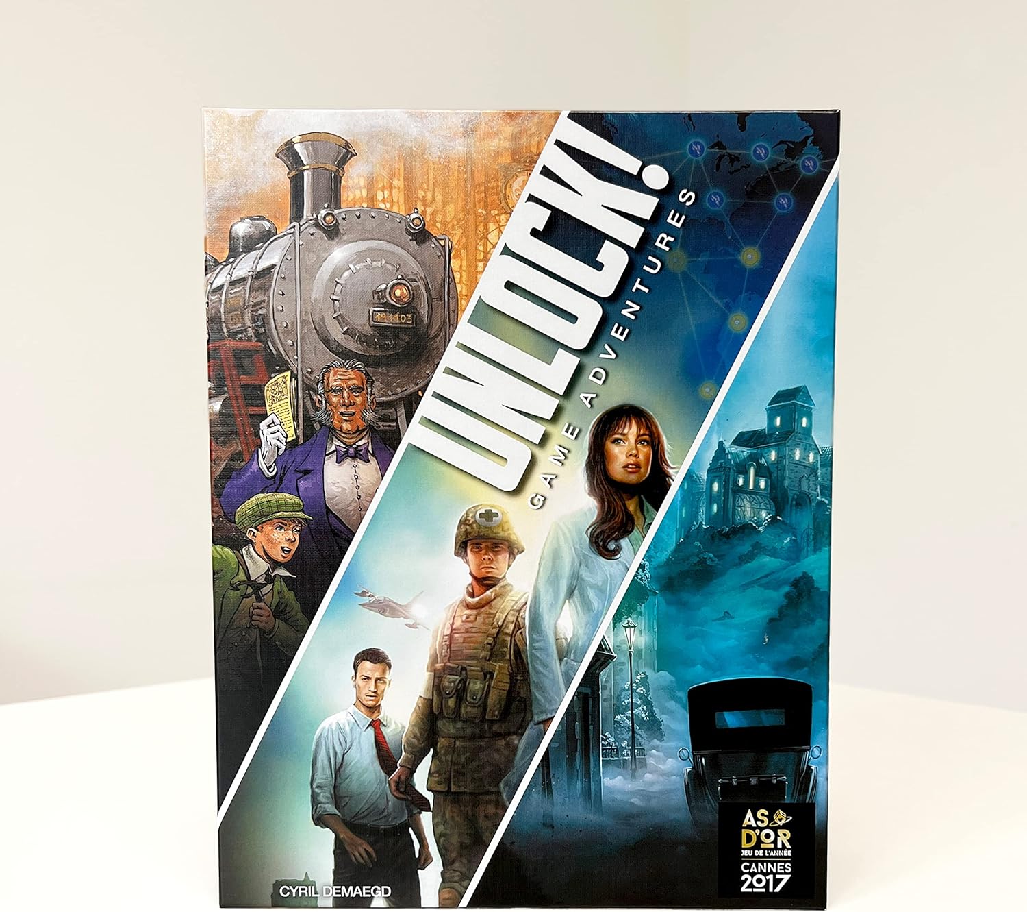 Asmodee Unlock!, Game Adventures, Board Game with App, Escape Room, 1-6 Players, 10+ Years, Italian Edition