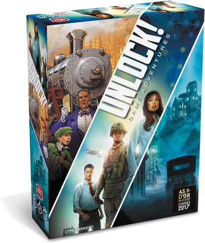 Asmodee Unlock!, Game Adventures, Board Game with App, Escape Room, 1-6 Players, 10+ Years, Italian Edition