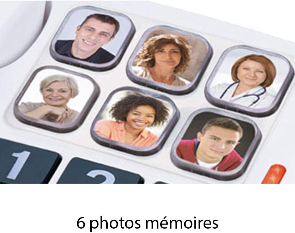 Alcatel Max 10 Corded Phone for Seniors White.
