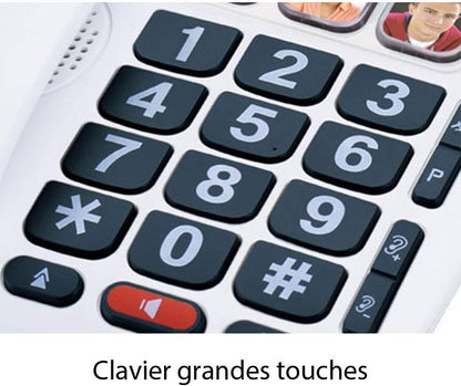 Alcatel Max 10 Corded Phone for Seniors White.