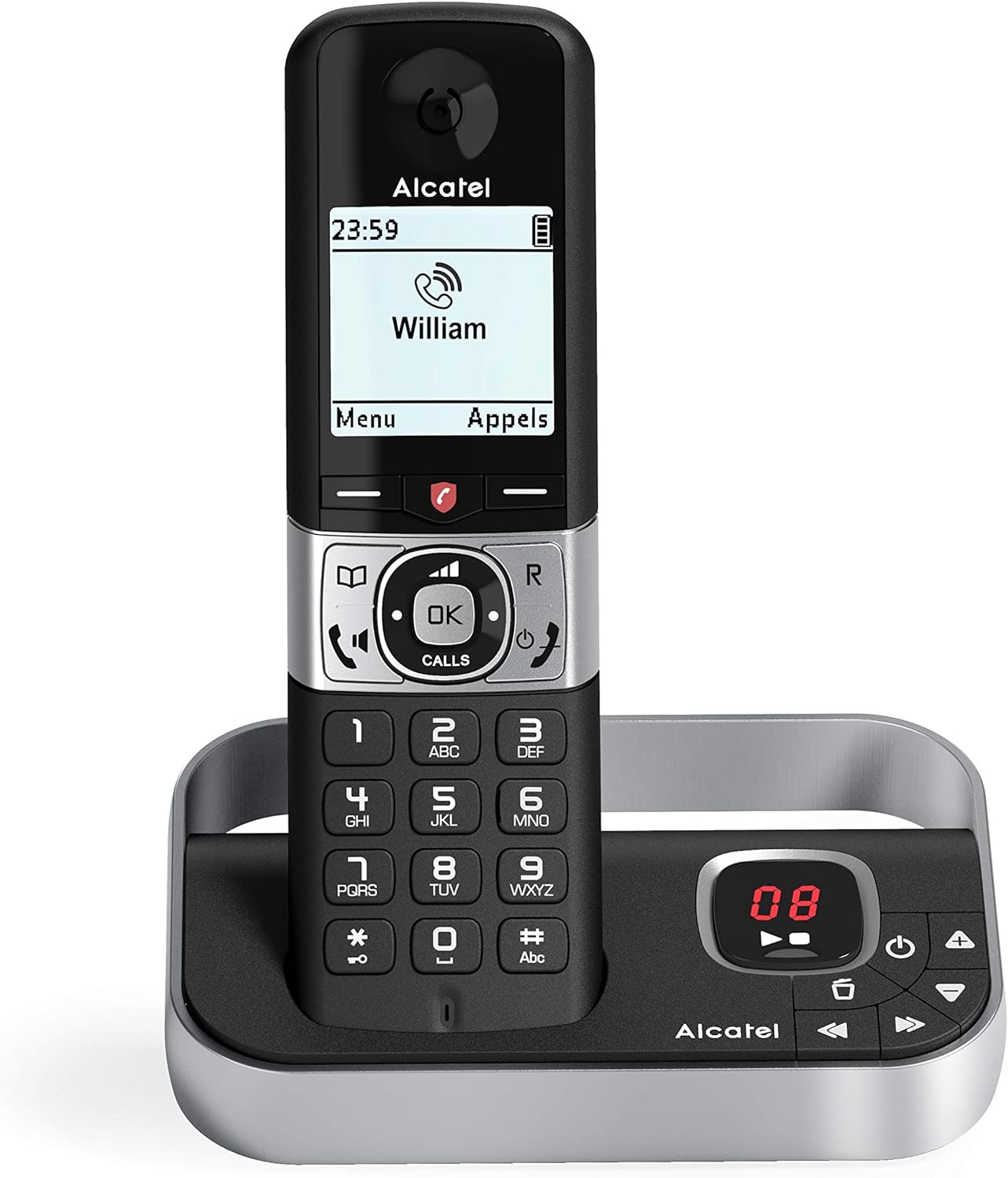 Wireless Phone Alcatel 3700601422863 Black/Silver Dect