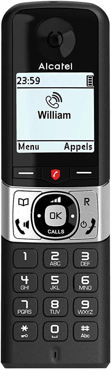 Wireless Phone Alcatel 3700601422863 Black/Silver Dect