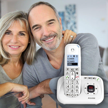 Alcatel Cordless Phone with Answering Machine, XL785, White