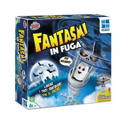 Grandi Giochi -Ghosts in Runaway - Board Game with Drone Inside Package-MB678581, 3760046785817