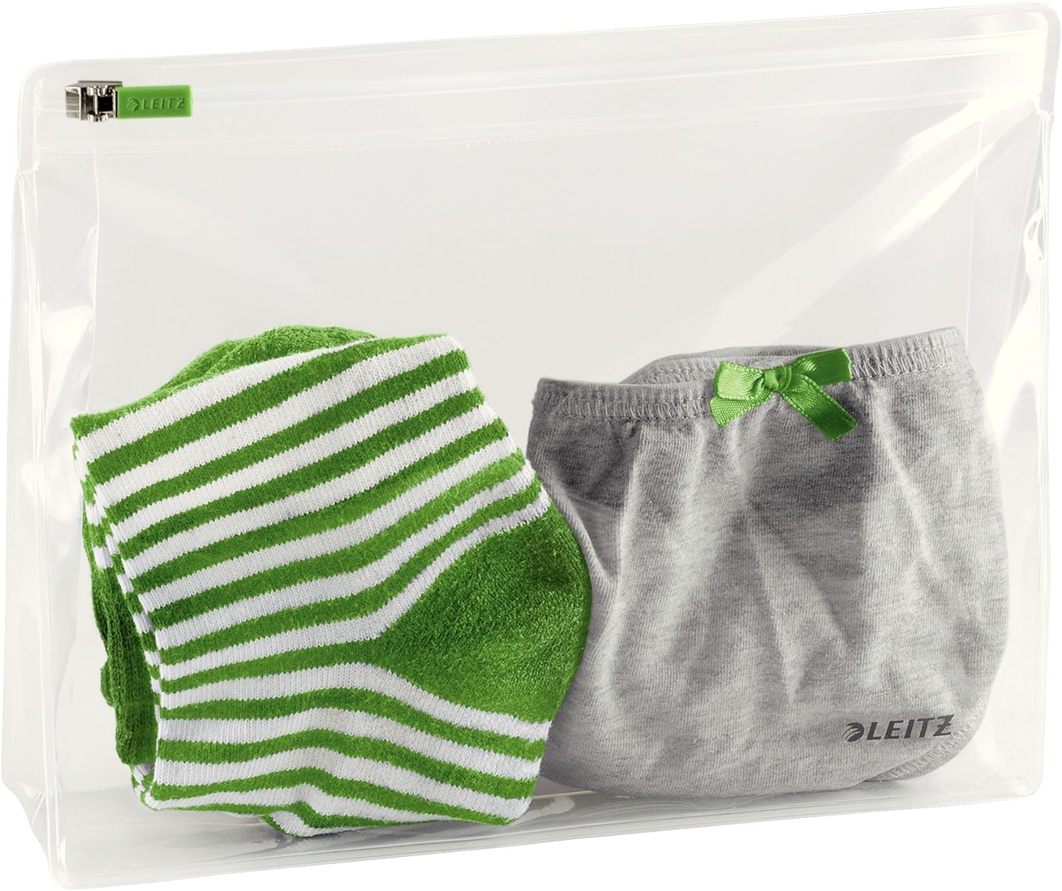Leitz Medium Traveller Zip Pouch Complete Range, Plastic, Clear