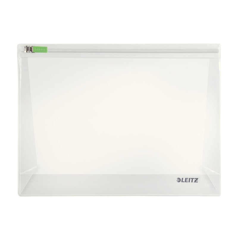 Leitz Medium Traveller Zip Pouch Complete Range, Plastic, Clear