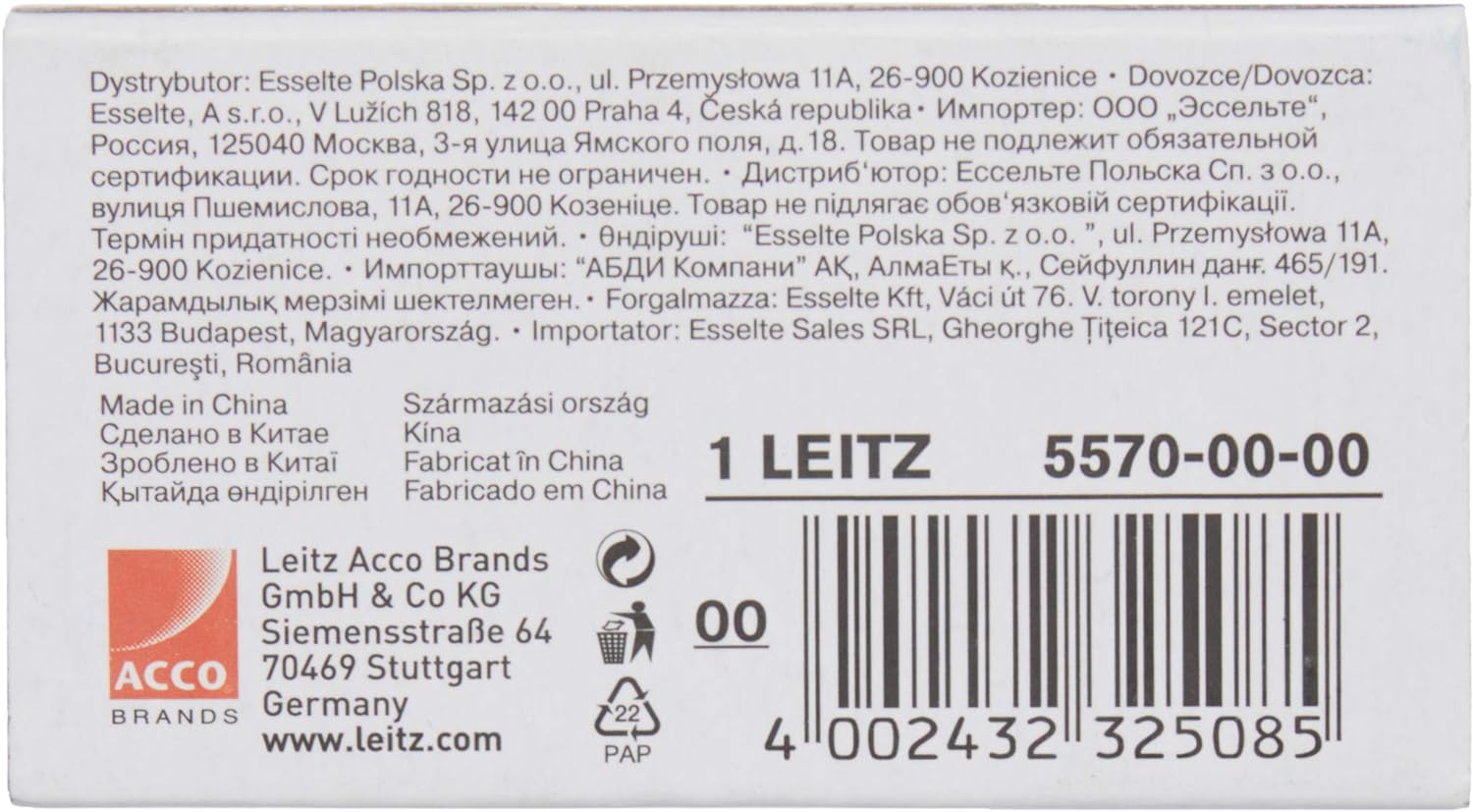 Leitz 55700000 P3 Power Performance 24/6 Staples, Strong Steel, Length 6 mm, 1000 Staples, Staples Up to 30 Sheet Capacity
