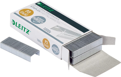 Leitz 55700000 P3 Power Performance 24/6 Staples, Strong Steel, Length 6 mm, 1000 Staples, Staples Up to 30 Sheet Capacity