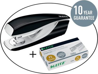 Leitz 55700000 P3 Power Performance 24/6 Staples, Strong Steel, Length 6 mm, 1000 Staples, Staples Up to 30 Sheet Capacity