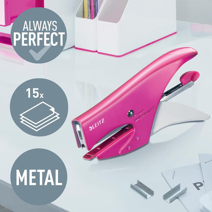 Leitz Mod. 5547 - staplers (81 x 26 x 166 mm, Pink